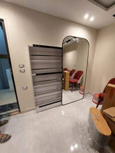 Load image into Gallery viewer, A shoe cabinet with a mirror
