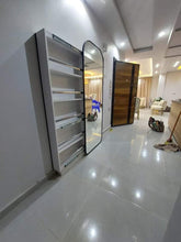 Load image into Gallery viewer, A shoe cabinet with a mirror
