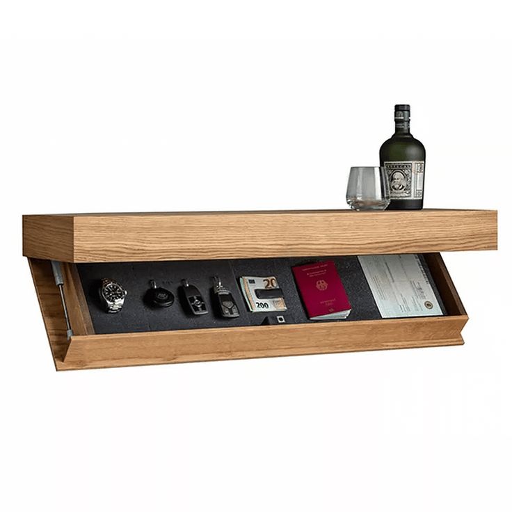 hidden wall shelf