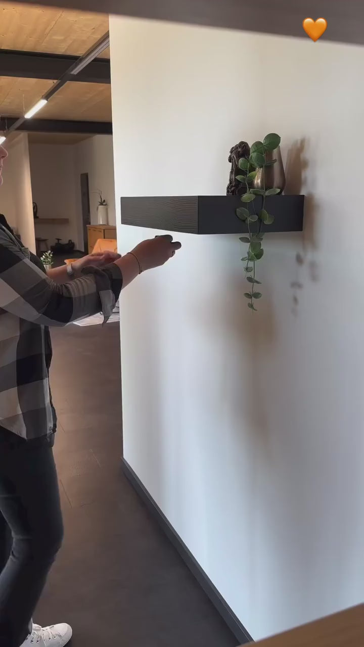 hidden wall shelf