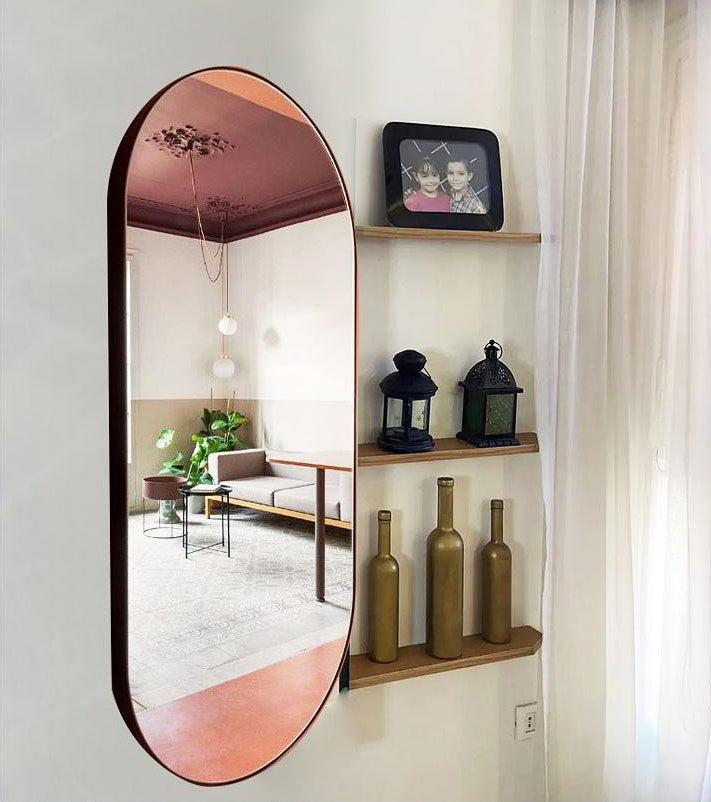 Ironing wall unit with mirror