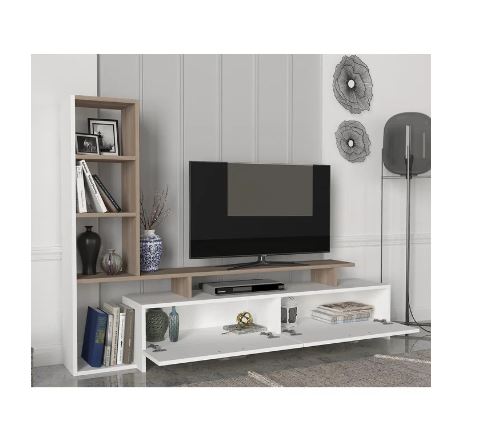 Maria T.V. Unit White And Brown.